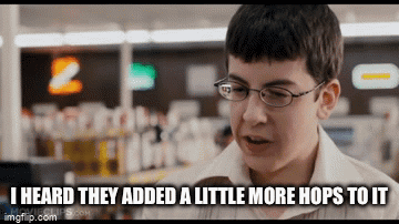 A Young Boy With Glasses Says I Heard They Added A Little More Hops To It GIF