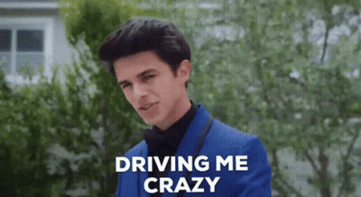 A Young Man In A Blue Tuxedo And Bow Tie Is Driving Me Crazy . GIF