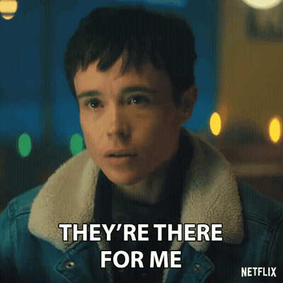 A Young Man In A Denim Jacket Says They 'Re There For Me GIF