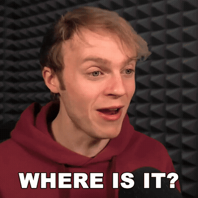 A Young Man In A Red Hoodie Says Where Is It GIF