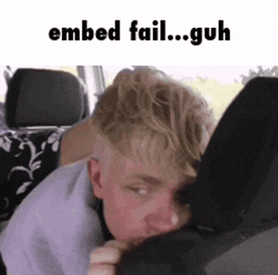 A Young Man Is Laying In The Back Seat Of A Car With His Head On The Back Seat Cushion . GIF