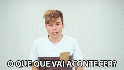A Young Man Says " O Que Que Vai Acontecer " In A Foreign Language GIF