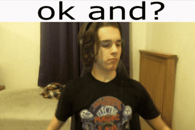 A Young Man Wearing A Black Shirt That Says Electric Magic On It GIF