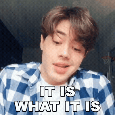 A Young Man Wearing A Plaid Shirt Says " It Is What It Is " GIF