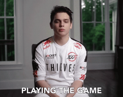A Young Man Wearing A Thieves Jersey Is Sitting In A Chair GIF