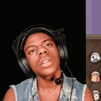 A Young Man Wearing Headphones And A Microphone Is Looking At The Camera GIF