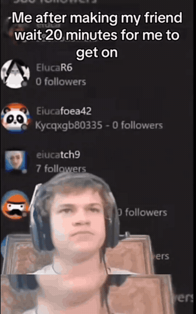 A Young Man Wearing Headphones Is Waiting For His Friend To Get On GIF