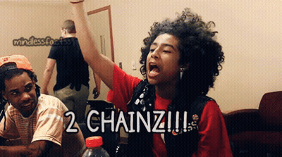 A Young Man With Curly Hair Says 2 Chainz GIF
