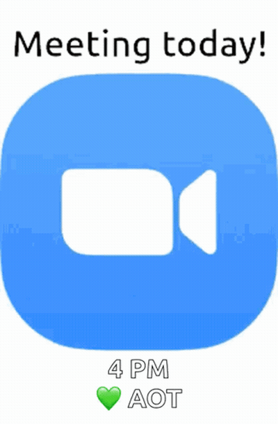 A Zoom Meeting Is Scheduled For 4 Pm GIF