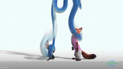 A Zootopia 2 Poster With A Snake And Fox GIF