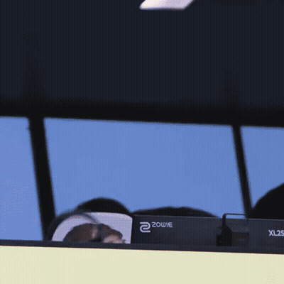 A Zowie Logo Is On The Side Of A Computer Monitor GIF