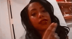 Aaliyah Peace Sign GIF