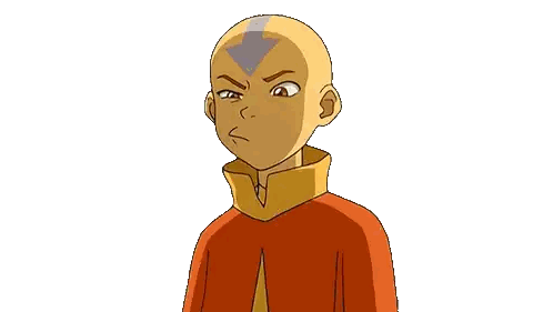 Aang Smiling In Red Cape Sticker