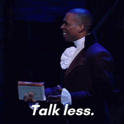 Aaron Burr Hamilton Talk Less Smile More GIF
