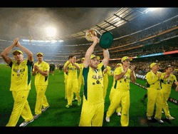 Aaron Finch Cricket Winning Moments GIF