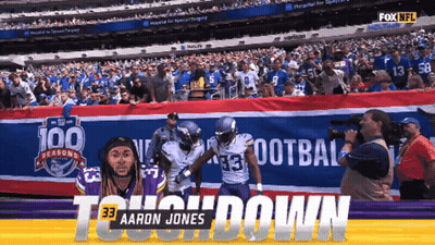 Aaron Jones On Football Field GIF