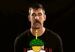 Aaron Rodgers Blowing Birthday Candle GIF