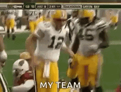 Aaron Rodgers Go Pack Go GIF