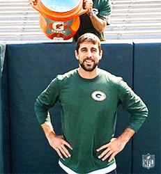 Aaron Rodgers Ice Bucket Challenge GIF
