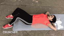 Ab Exercise Curl-up Crunches
