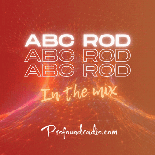 Abc Rod Abc Rod Abc Rod In The Mix Written In White On A Red Background GIF