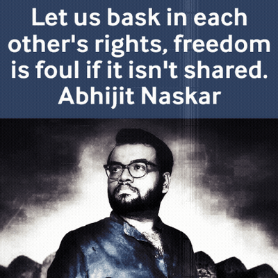 Abhijit Naskar Quote Above Man GIF