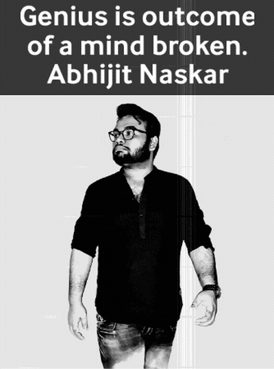 Abhijit Naskar Quote Black And White Man GIF