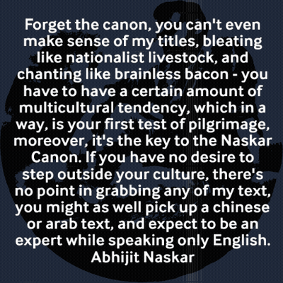 Abhijit Naskar Quote On Black Background GIF