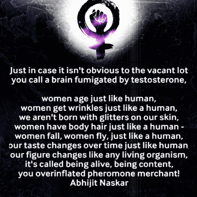 Abhijit Naskar Quote On Black Background GIF