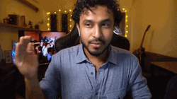 Abish Mathew Flying Above Hand Gesture GIF
