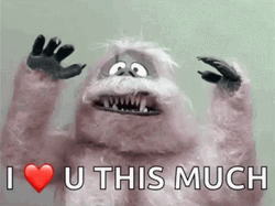 Abominable Snow Monster Yeti Funny I Love You GIF