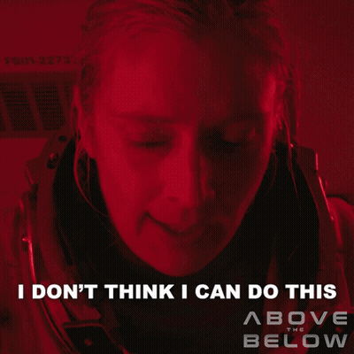 Above The Below Poster Woman In Space Suit GIF