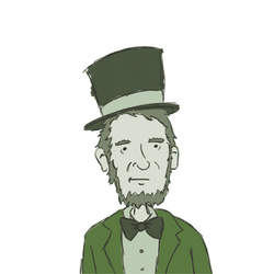 Abraham Lincoln Money Flying GIF