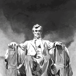 Abraham Lincoln Statue Presidents Day  GIF
