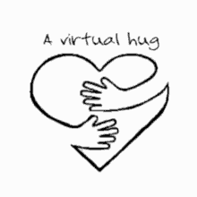 Abrazos Hands Hugging Heart GIF
