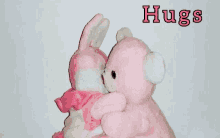 Abrazos Teddy Bear And Rabbit GIF