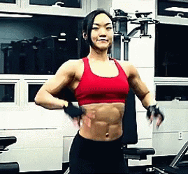 Abs Lee Jin Won Doing Peace Sign GIF