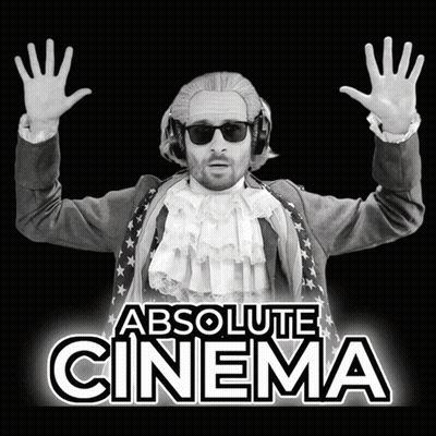 Absolute Cinema Man In A Wig GIF