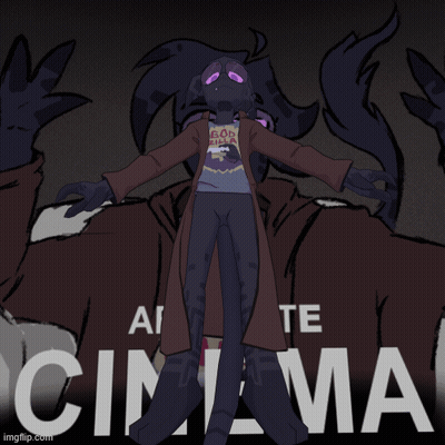 Absolute Cinema Poster With Monster GIF