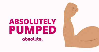 Absolutely Pumped Poster GIF