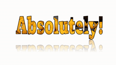 Absolutely Word Reflection GIF