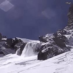 Accident Fall Into Ski GIF