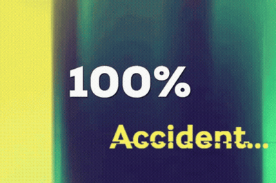 Accident On Blue Background GIF