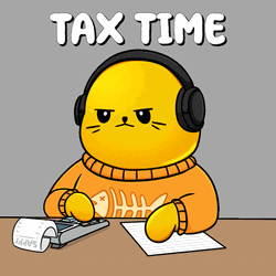Accountant Cat Tax Time GIF