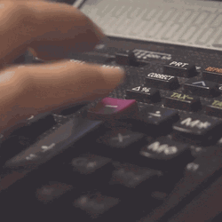 Accountant Using Calculator GIF