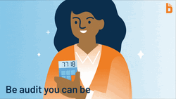 Accounting Employee Flipping Calculator GIF