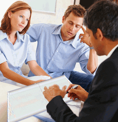 Accounting Paperwork Frustrated Couple  GIF
