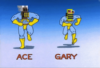 Ace And Gary Running GIF