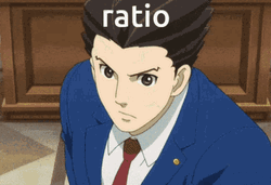 Ace Attorney Phoenix Wright Powerful Point Ratio GIF