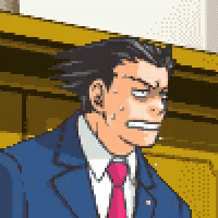 Ace Attorney Phoenix Wright Sweating In The Court GIF